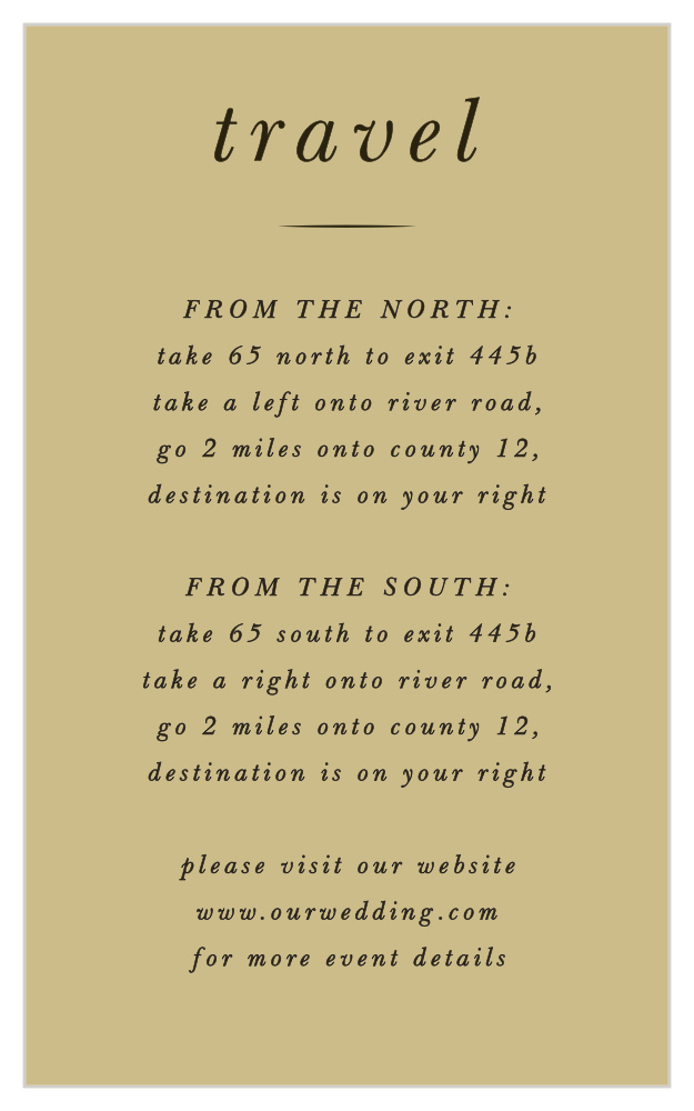Pressed Leaf Direction Cards