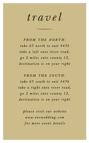 You'll love the minimalist, rustic beauty of our Pressed Leaf Direction Cards!