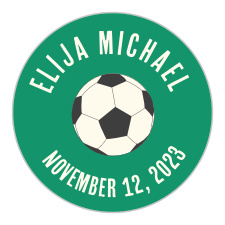Help your loved ones stick to the date of celebration with our Soccer & Stripes Bar Mitzvah Stickers.