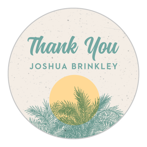 Add the perfect final touch to your party with the Beach Celebration Bar Mitzvah Stickers!