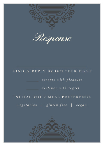 Get a headcount of who will be joining you for your big day with our One Fine Day Response Cards.