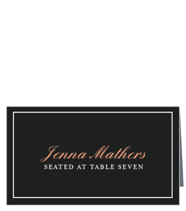 Our Forged Enchantment Place Cards offer a sleek, elegant design that will add a touch of class to your wedding.