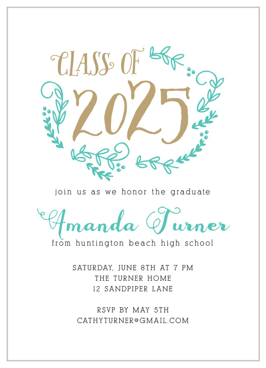 This chic card is an elegant way to show off your style. 