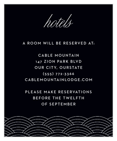 Offer your personal recommendations to your guests with our beautifully designed Phoenix Skyline Accommodation Cards.