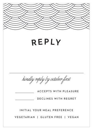 Gather meal preferences and a headcount of all of your cherished guests that will be attending your big day with our Washington D.C. Skyline Response Cards.