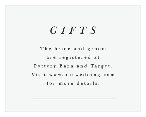 Make a sophisticated impression with our Majestic Tree Wedding Registry Cards.