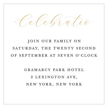 Give your loved ones all the information they need about the big day with our B'not Blessing Bat Mitzvah Reception Cards.