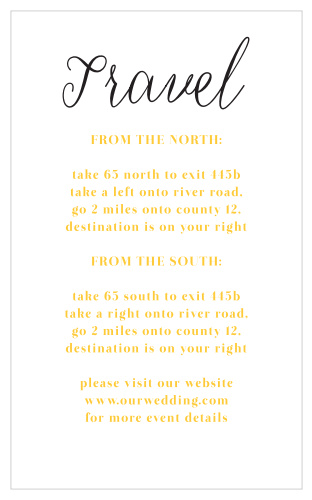 Our Bold Day Direction Cards feature an eye-catching combination of yellow and black text against a clean white background.