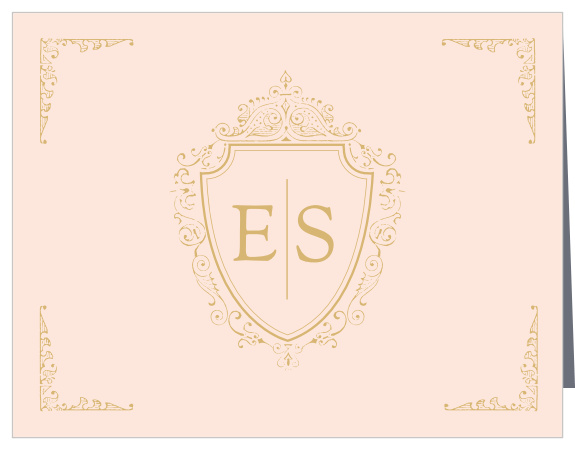 Make sure that your appreciative words brighten the hearts and homes of your loved ones with the shining gold-foil of our Royal Monogram Vow Renewal Thank You Cards.
