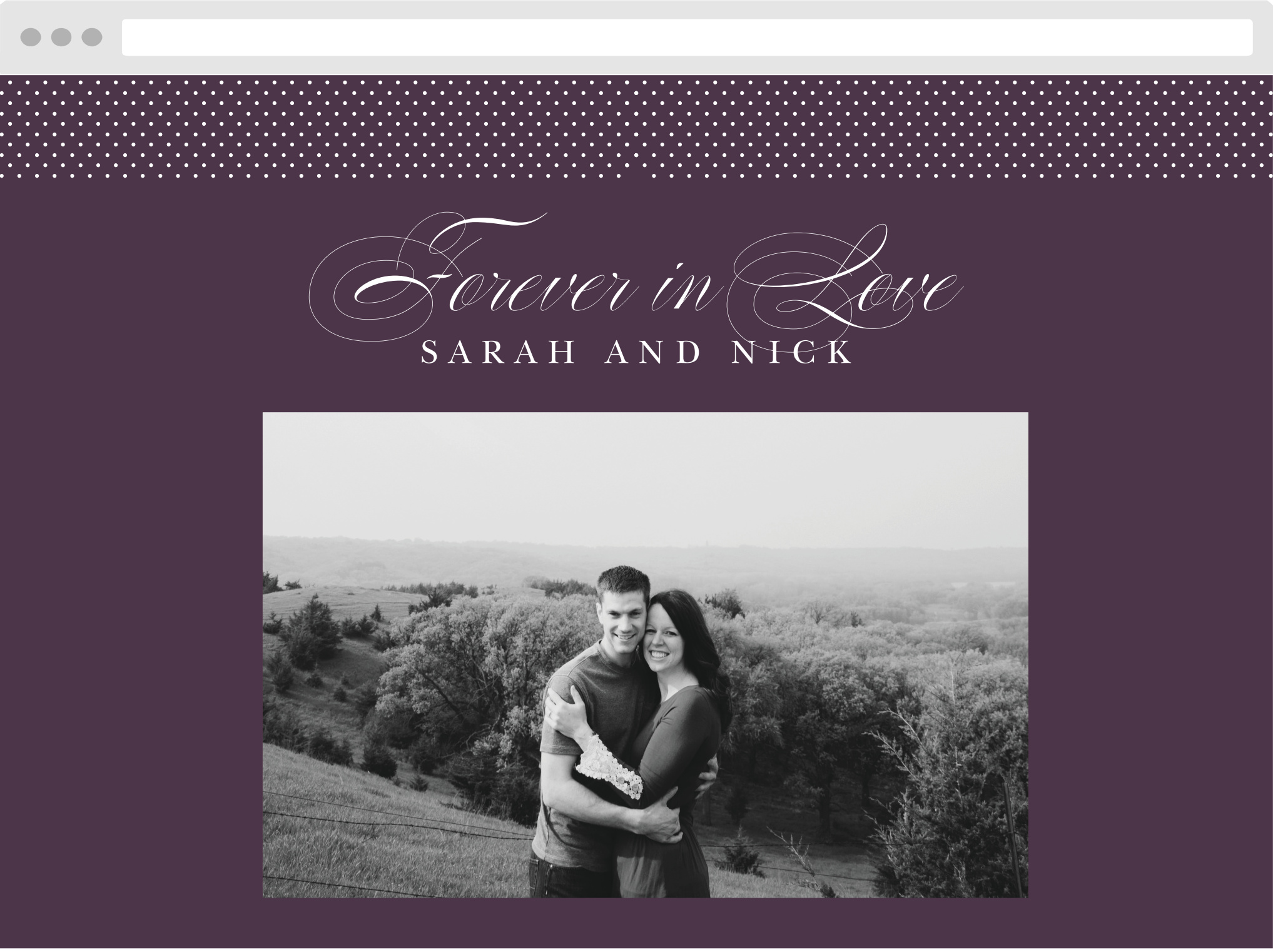 Scripted Love Wedding Website