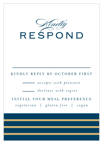 Our Perfect Frame Response Cards are perfect for gathering a headcount to see who will be attending your wedding.