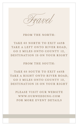 Guide your friends and family through the twists and turns of your big day with our Modern Memories Direction Cards.