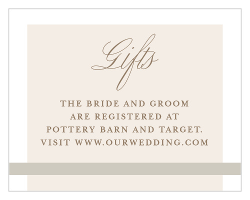 Let your friends and family know where to buy your gifts with our Modern Memories Registry Cards.