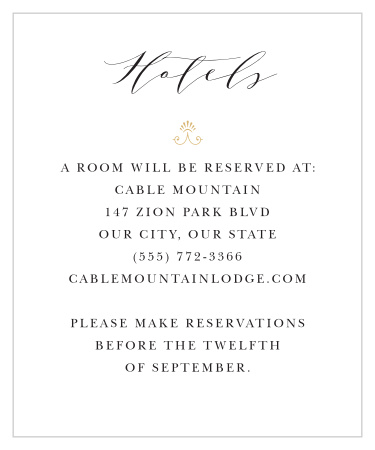 Our Country Estate Accommodation Cards are a perfectly classic way to treat your traveling guests to a memorable experience.