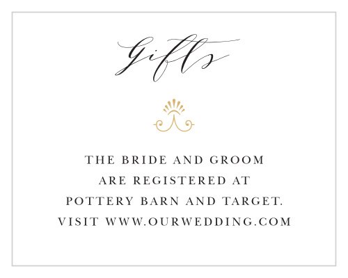 Our Country Estate Registry Cards are a perfectly classic way to help your loved ones know how to support you. 