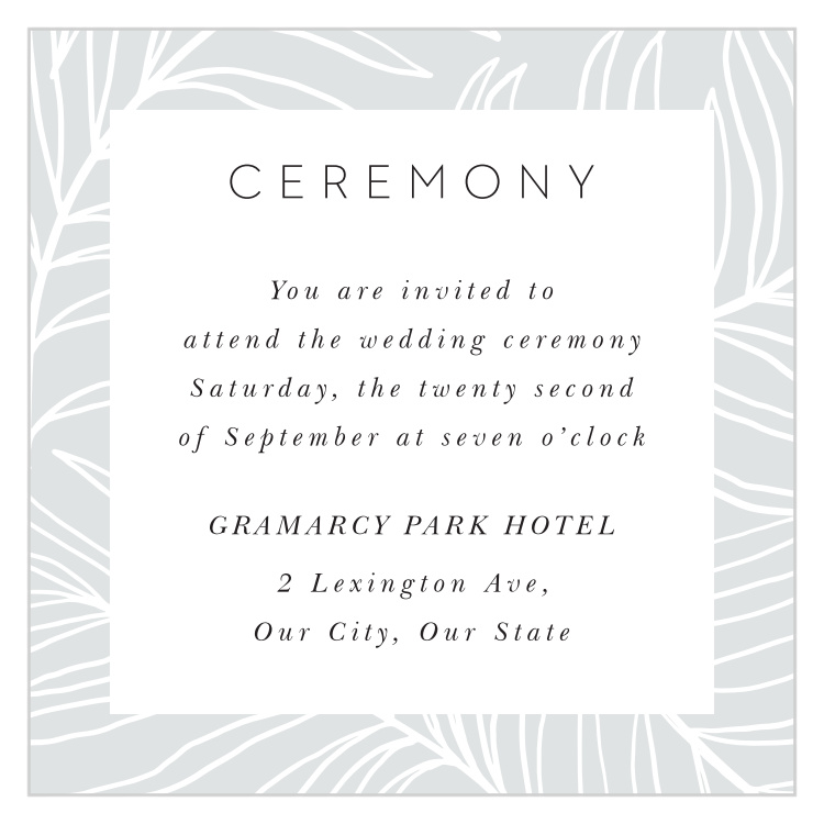 Bordered Fun Ceremony Cards