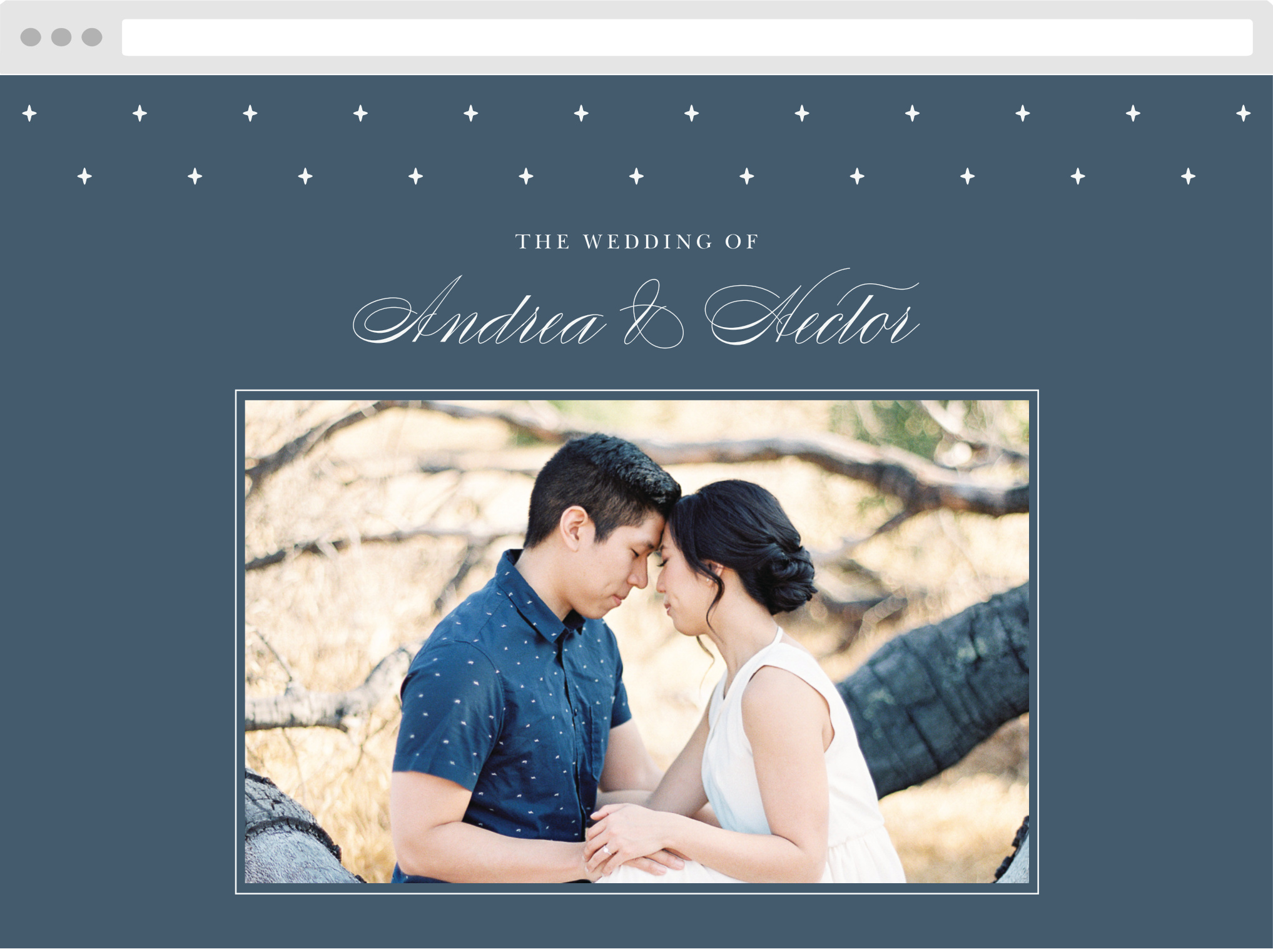 Buttoned Up Wedding Website