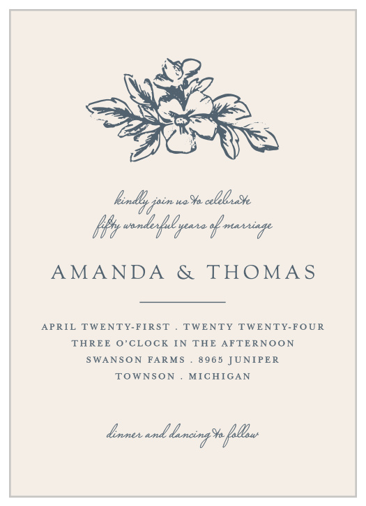 Our Soft Floral Vow Renewal Invitations are designed to be the ideal first look at your big celebration.