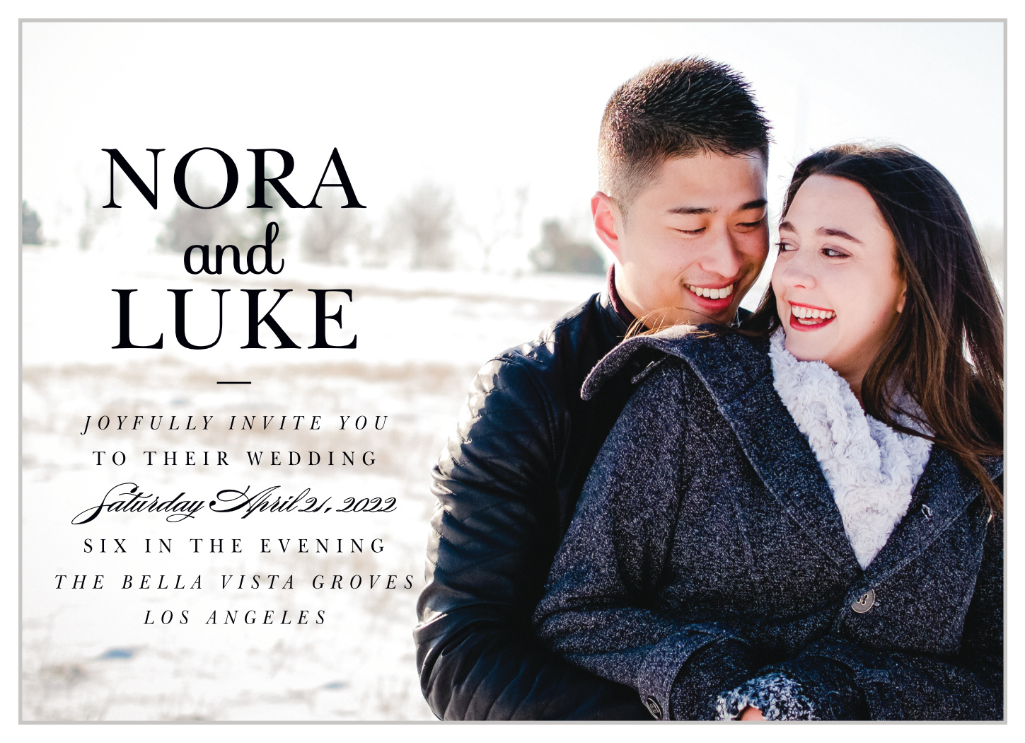 Luxe Type Wedding Invitations