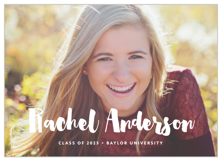 Our Dotted Frame Graduation Announcements are the perfect way to broadcast your big achievement to your family and friends.