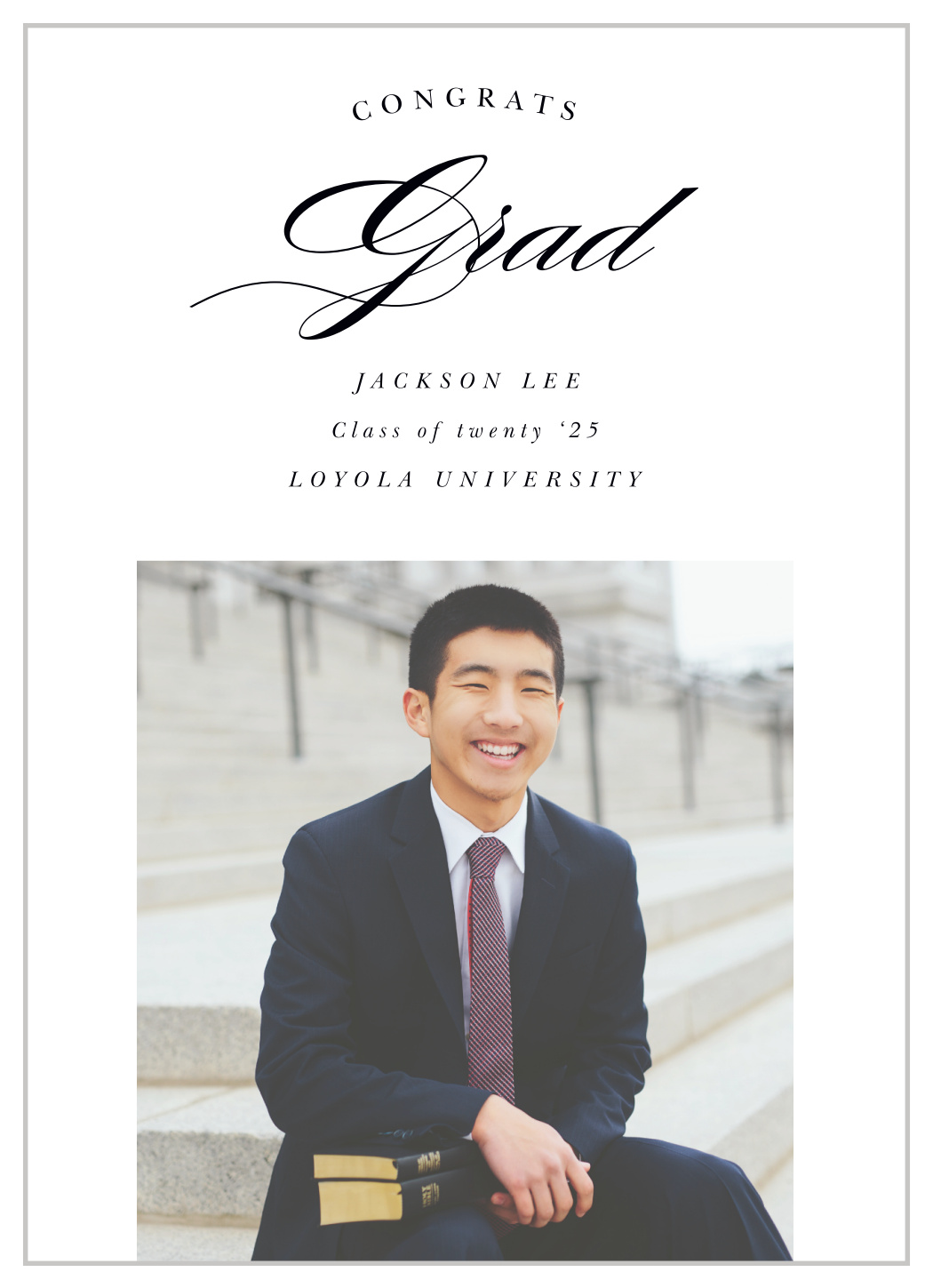 Classical Script Graduation Announcements