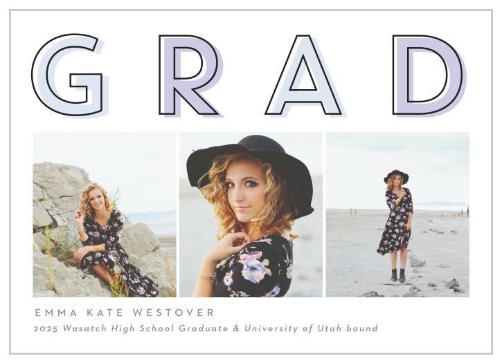 Show off your achievements with our Stretch Grad Graduation Announcements!