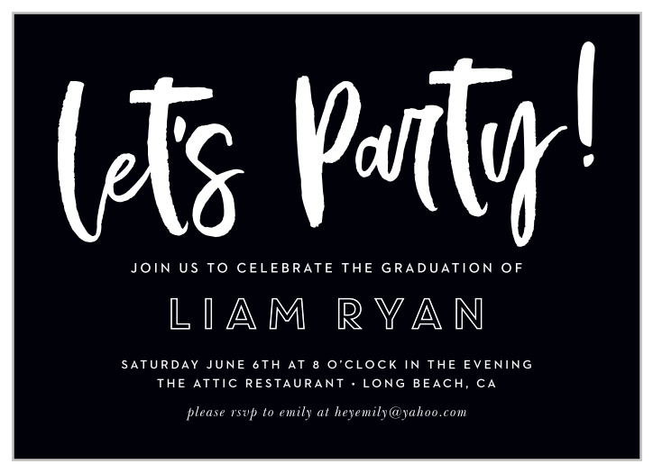 You’ve finally made it. Now it’s time to celebrate! Invite your closest supporters to celebrate with you with our Finally Done Graduation Party Invitations. 