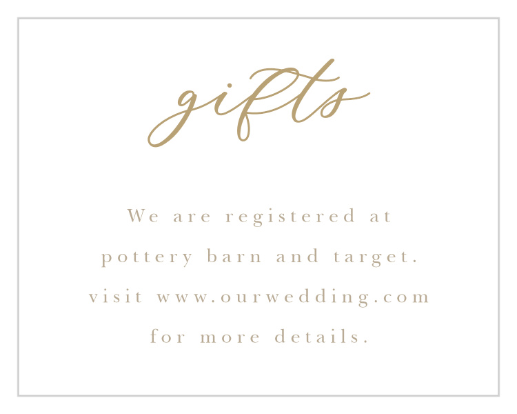 Oversize Script Registry Cards