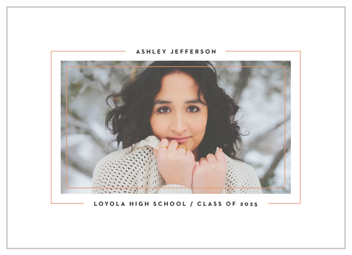 Our Modern Frame Graduation Announcements are the perfect choice for your graduate.