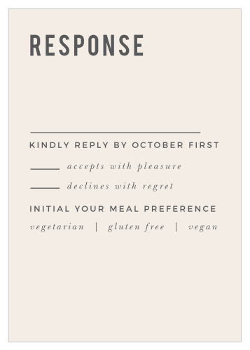 Easily obtain all of the information you will need from your loved ones with our Modern Stamp Response Cards!