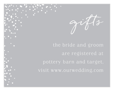 You'll love the sophisticated minimalism of our Modern Scrapbook Registry Cards!