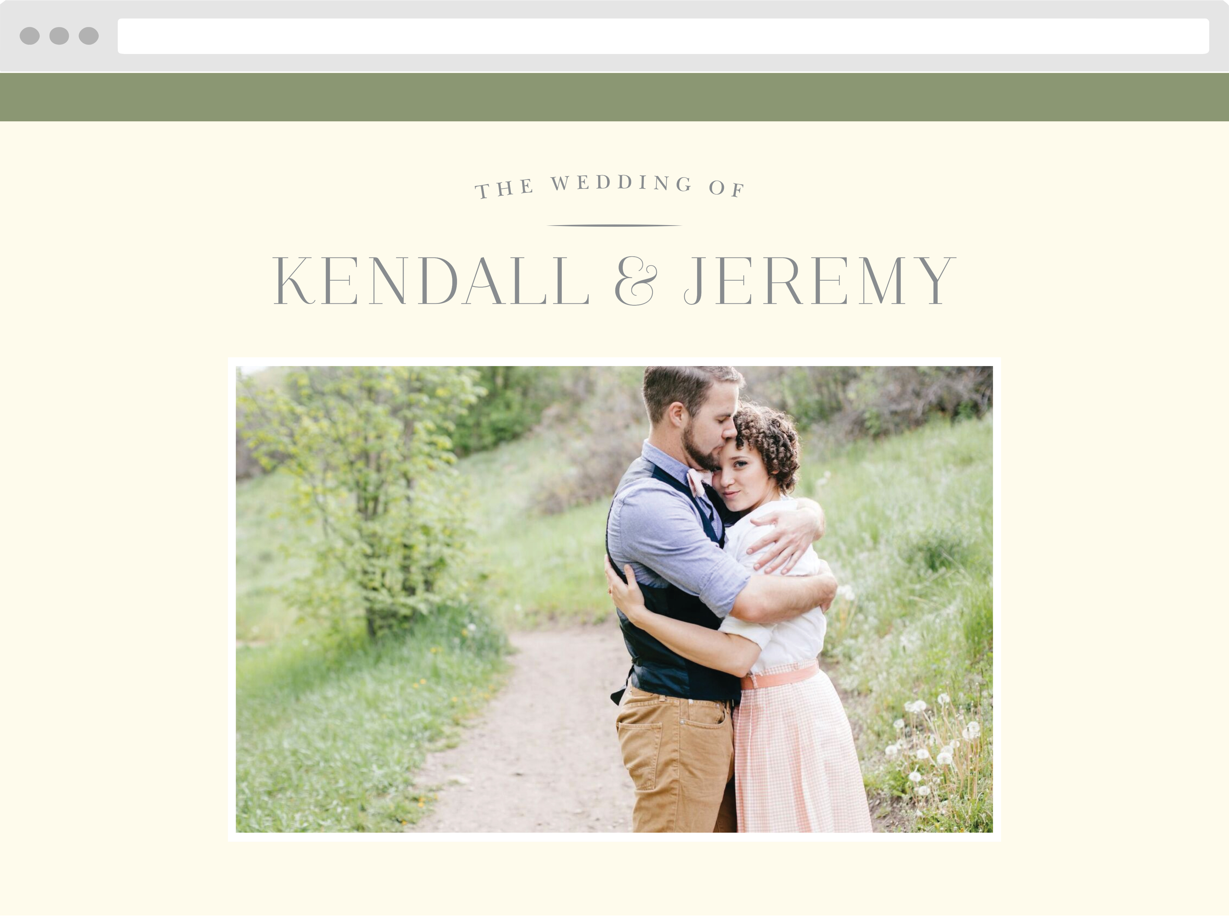Classic Elegance Wedding Website
