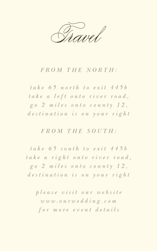 Help your guests find their way to your beautiful wedding venue with the simplistic style of our Modern Stacks Direction Cards.