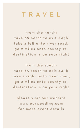 You'll absolutely fall in love with the elegant minimalism of our Minimal Block Direction Cards when you lay eyes on them!