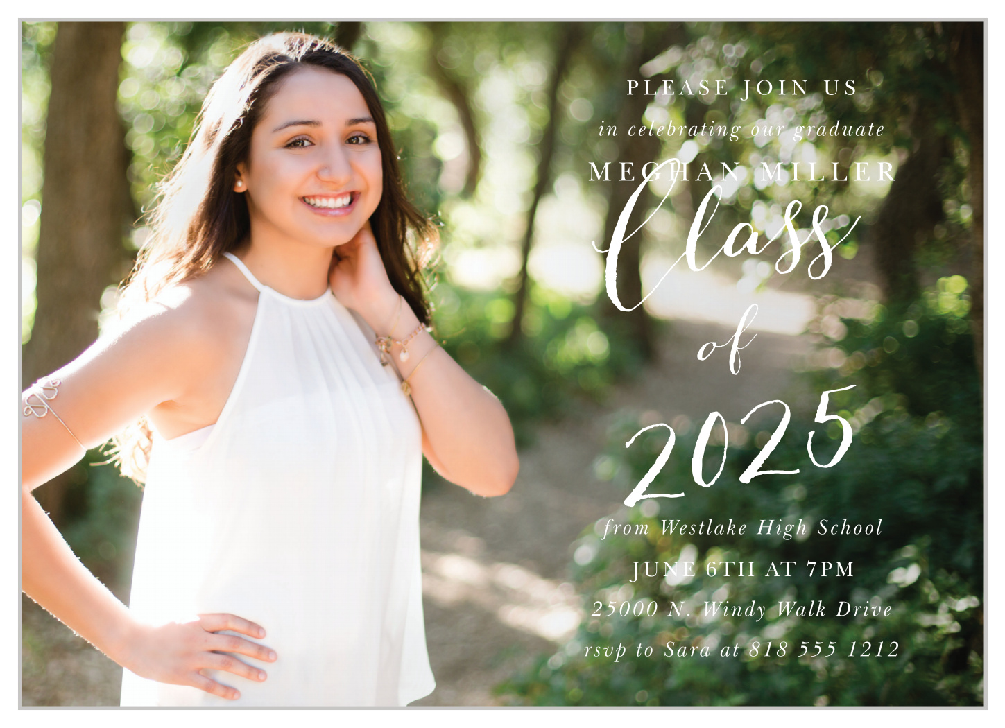 Scripted Grad Graduation Invitations