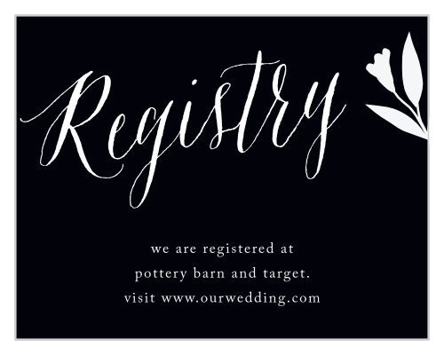 Help your guests find the items you need and want most for your next chapter in life with our MaeMae's Jett Registry Cards. 