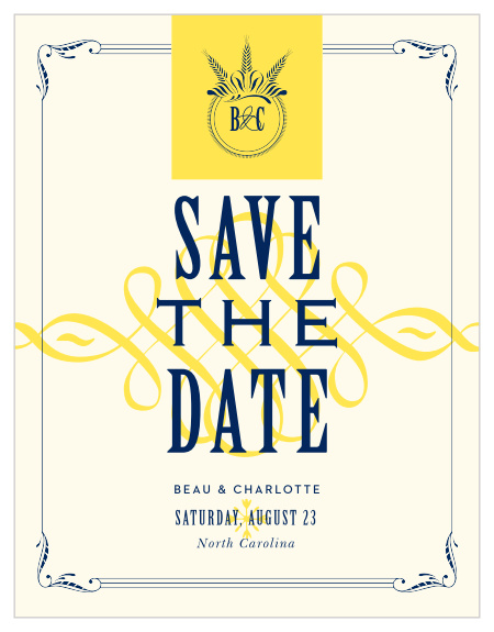 Our MaeMae's Montgomery Save the Date Magnets are a perfectly charming way to announce the special day.