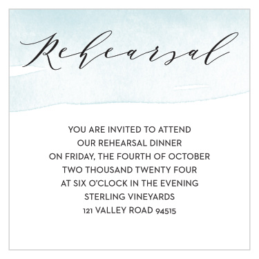 Inform your family and friends of the where and when of your wedding day with our MaeMae's Maeve Ceremony Cards.