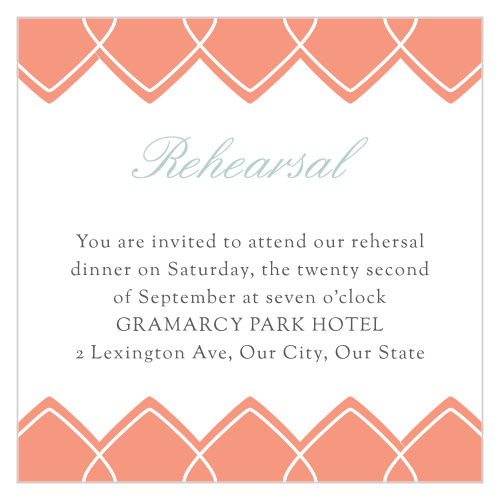 Our MaeMae's Margot Rehearsal Cards are a perfectly delightful way to let your most important guests know about your rehearsal.