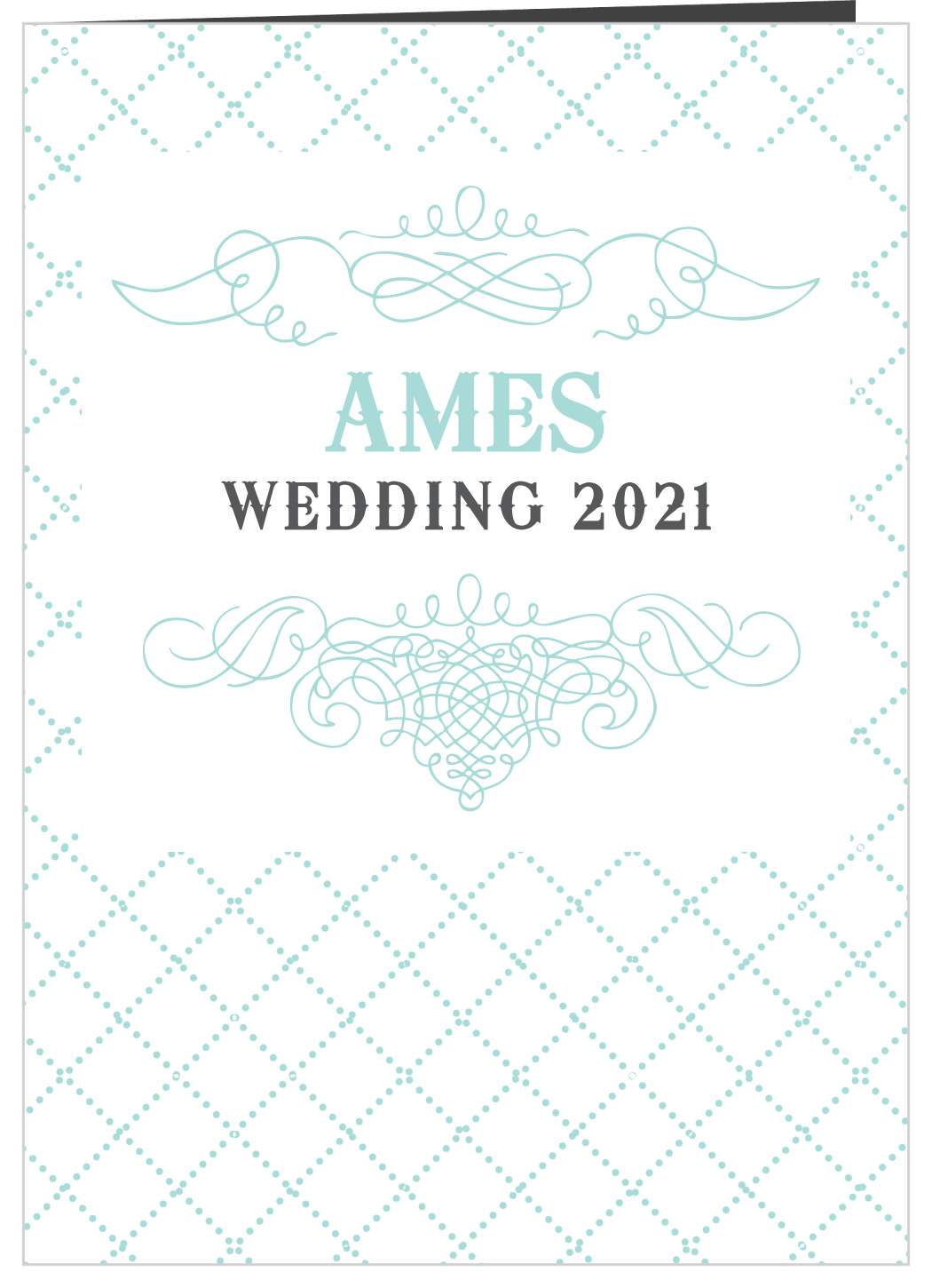 Dotted Flourish Wedding Programs