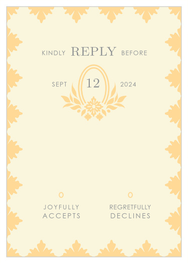 Our MaeMae's Charles Response Cards are a perfectly charming way for you and your potential guests to communicate.