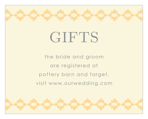 Our MaeMae's Charles Registry Cards are a perfectly charming way to help your loved ones know how to support you.