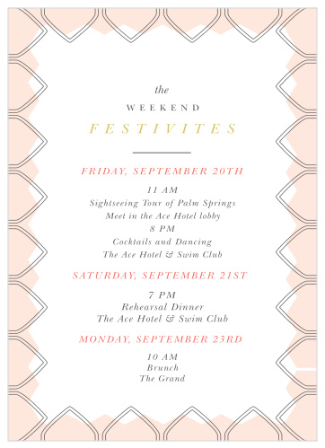 As you take each step down the aisle, our MaeMae's Marlowe Wedding Programs ensure that your guests are following along.