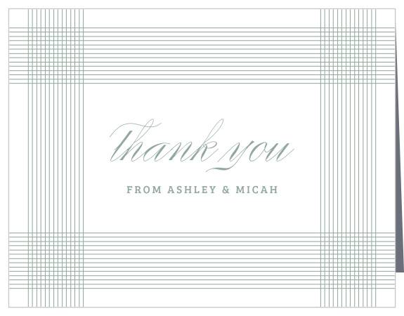 Show your friends and family how much you appreciated them for their support on your wedding day with our MaeMae's Willow Wedding Thank You Cards.