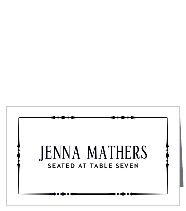 Help your family and friends quickly and easily find their seats with our MaeMae's Ollie Place Cards.