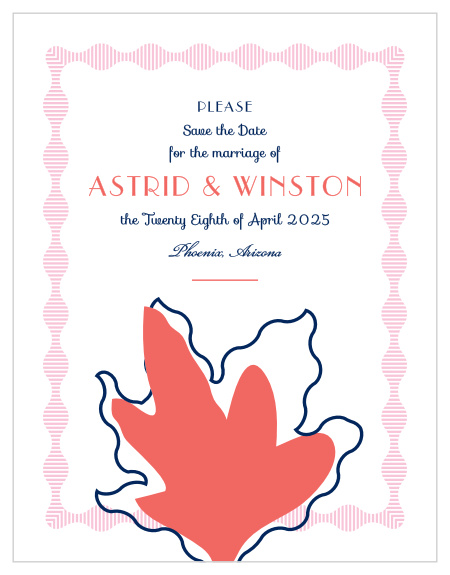 MaeMae's Winston Save-the-Date Magnets are fun and whimsical!