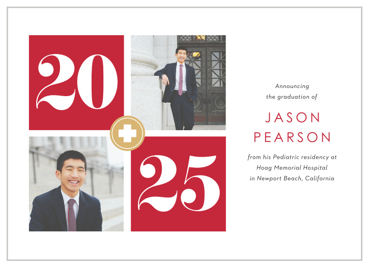 You’ve worked hard for this, and now it’s almost time. Announce your big achievement with our Medical Residency Graduation Announcements.