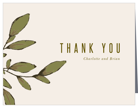 The Whimsical Wonderland Wedding Thank You cards offer a simple, rustic vibe that you'll love.