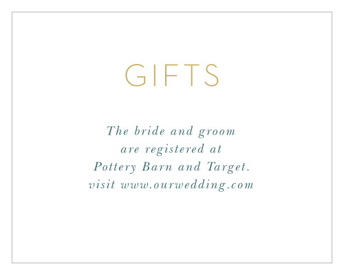 Simple and beautiful, our Daisy Daydream Registry Cards are the perfect way to get what you want and need!