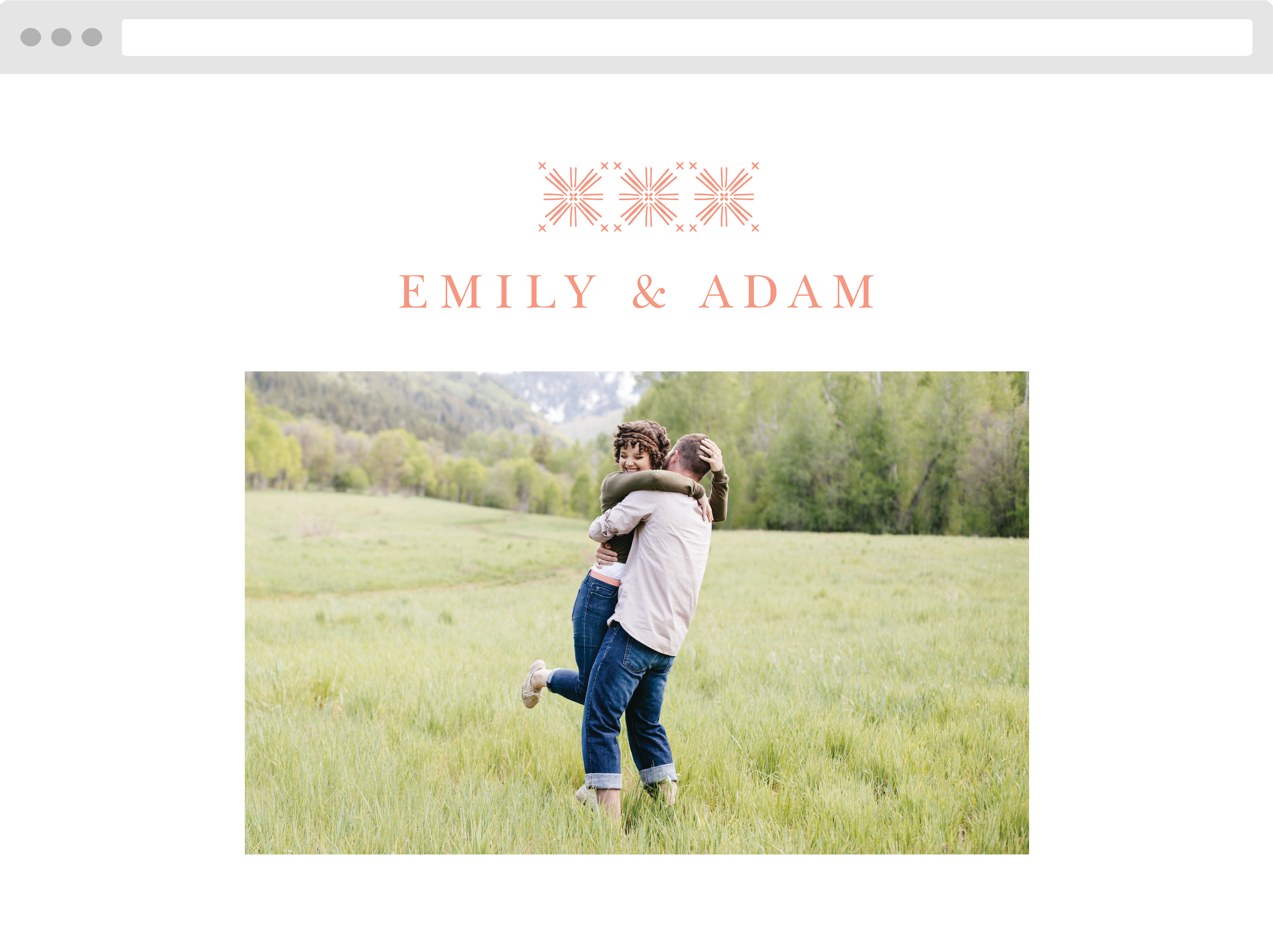 Pattern Play Wedding Website